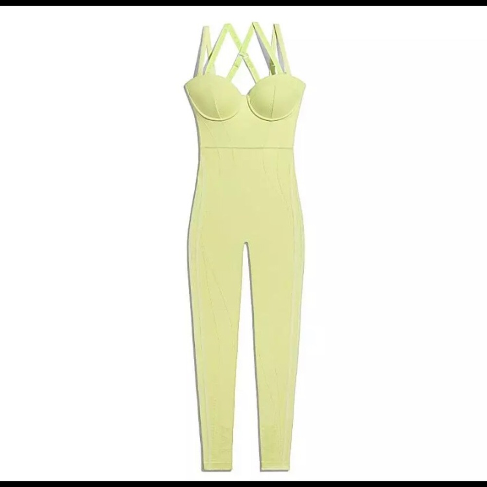 Ivy Park x Adidas Hi Res Yellow Catsuit Sz Medium